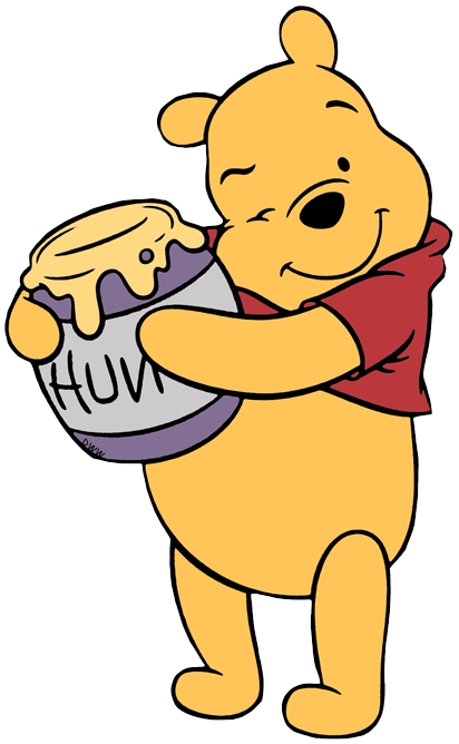 Winnie the Pooh and Honey Pot transparent PNG - StickPNG