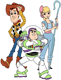 Woody, Buzz Lightyear, Bo Peep