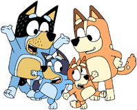 Bluey & Bingo with Mum & Dad