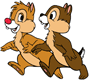 Chip, Dale walking