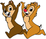 Chip, Dale running