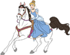 Cinderella riding horse