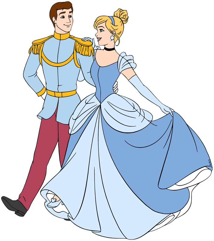 all-original. transparent images of Cinderella and Prince Charming from Dis...