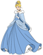 Cinderella wearing winter cape