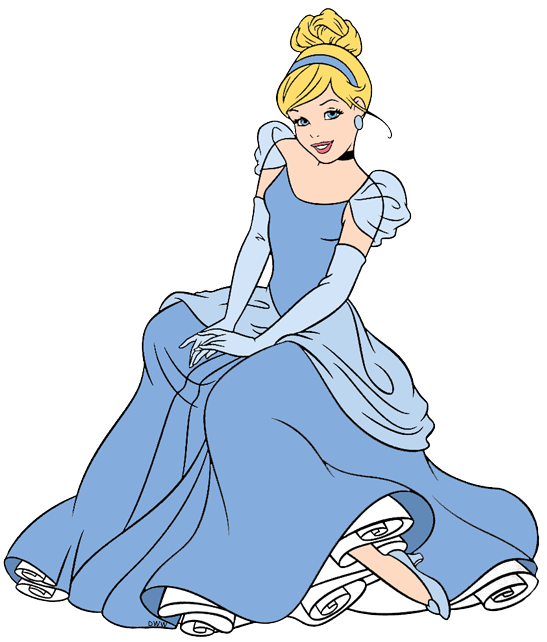 cinderella disney clipart clip sitting princess story cliparts down movie transparent clipground library webstockreview pdf