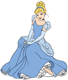 Cinderella sitting down