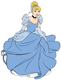 Cinderella sitting down