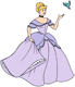 Cinderella in purple dress