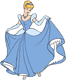 Cinderella wearing jewelry