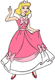 Cinderella in pink dress