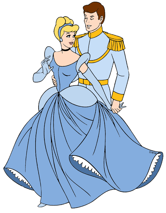 Cinderella and Prince Charming Clip Art | Disney Clip Art Galore