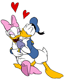 Donald kissing Daisy