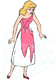 Cinderella in ragged pink dress