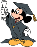 Mickey Mouse on Graduation Day