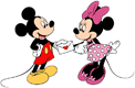 Mickey, Minnie Valentine card