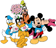 Mickey Mouse and Friends on Valentine's Day