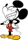 Mickey Mouse smiling