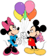 Mickey, Minnie balloons