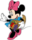 Minnie Mouse holding a cornucopia