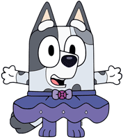 Muffin wearing a pretty dress for Halloween