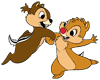Chip, Dale dancing