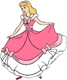 Cinderella in pink dress