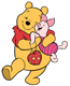 Winnie the Pooh, Piglet hugging
