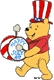 Winnie the Pooh American Independance Day