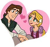 Rapunzel and Eugene heart