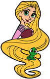 Rapunzel and Pascal