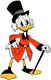 Scrooge McDuck posing