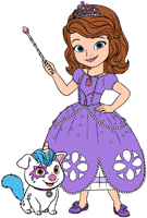 Sofia with her wand and Pepper