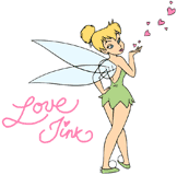 Tinker Bell blowing a kiss