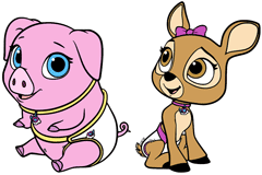 Pearl the Piglet and Didi the Deer
