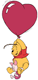 Winnie the Pooh, Piglet heart balloon