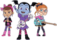 Vampirina playing with Bridget and Poppy in band Ghoul Girls