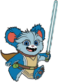 Nubs running with his lightsaber