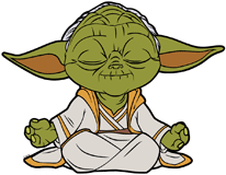 Yoda meditating