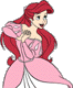 Ariel in pink dress