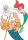 King Triton, Ariel