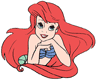 Ariel resting chin on hands