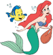 Ariel, Flounder on treasure hunt