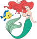 Ariel, Flounder