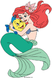 Ariel hugging Flounder