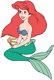 Ariel holding a flower