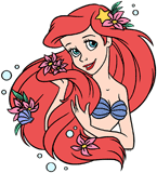 Ariel showing off her pretty hair