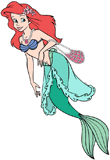 Ariel carrying a purse