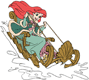 Ariel sledding
