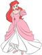 Ariel in pink dress