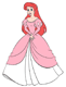 Ariel in pink dress